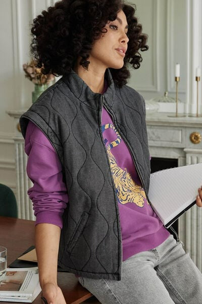 Veste matelassée manches amovible