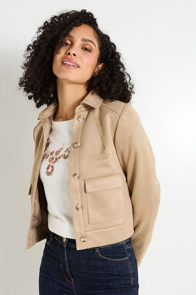 Blouson en suédine femme