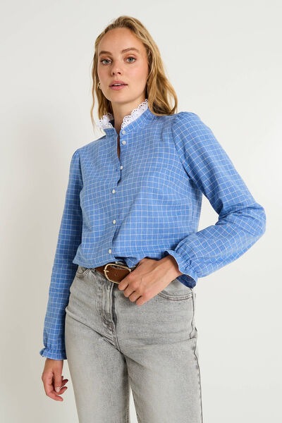 Chemise imprimé vichy femme