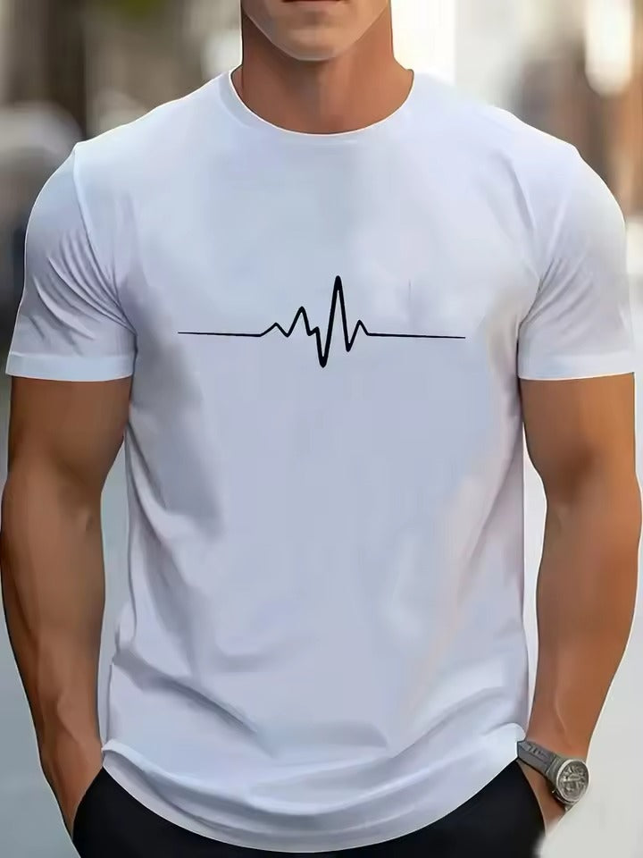 T-shirt à manches courtes couleur unie